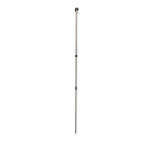 The CVT 180 Awning Replacement Pole is a long, silver telescopic pole with black adjustment knobs and a flat rectangular top attachment, shown standing vertically against a plain white background—perfect as a replacement part for your 180 Awning Pole or 180 Degree Awning.