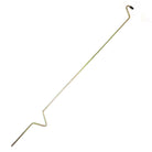 The CVT Pioneer Spring Rod is a long, slender metal tent pole featuring angled bends and a small black cap on one end; displayed against a plain white background, this corrosion-resistant pole offers an ideal replacement solution for your camping shelter.