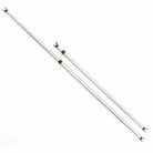 A CVT Spreader Pole Single, featuring a telescopic silver metal rod with a black plastic clip at the top end, is shown on a white background. The pole appears to be extendable and adjustable in length.